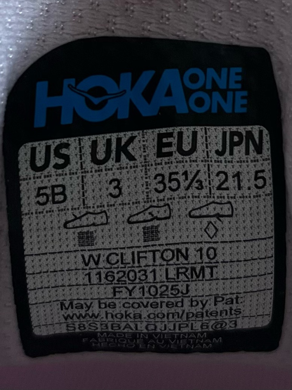 NEW Hoka One One Clifton 10 Womens Size 5 Running Shoes Sneakers Lilac Cream - Picture 11 of 13